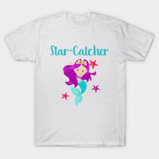 Mermaid Gift Starfish Ocean Fantasy Design For Mermaid Lovers T-Shirt